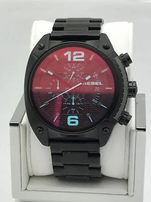 Reloj Diesel para hombre Overflow cronógrafo esfera negra enchapado en iones negros DZ4316 Foto 1 de 4