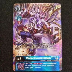 (201) Juego de cartas Digimon | WereGarurumon | BT7-026 | SR | CASI NUEVO | Arte alternativo - Imagen 1 de 1