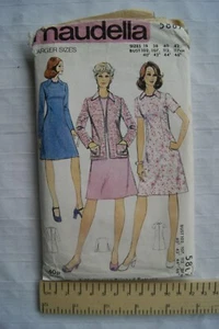 Vintage: Maudella Pattern No. 5867 dress & jacket, sizes 40-42, 102-107 cm - Picture 1 of 1