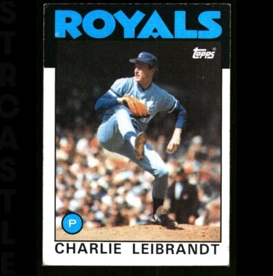 1986 Topps - Charlie Leibrandt #77 Kansas City Royals ⚾ Baseball Card - Image 1 of 3
