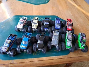 11 Hot Wheel Truck Monster Jam 25th Grave Digger Excaliber Pouncer Ford 1:64 - Picture 1 of 14