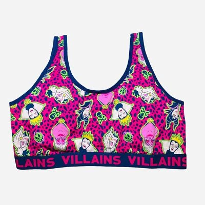 TORRID DISNEY 0X 10-12 Villains Cotton Bralette Cruella Ursula Mermaid 15653378 - Image 1 of 4