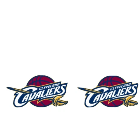 Licensed NBA Cleveland Cavaliers Team Logo And Colors 1" Drop Dangling Earrings Cover