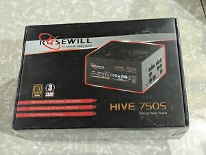 NEW IN BOX Rosewill HIVE-750S 750W 80 PLUS BRONZE Fully Mod Power Supply Blck