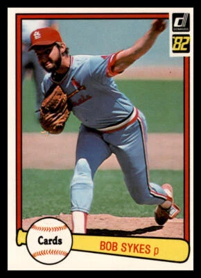 1982 Donruss Bob Sykes #640 St. Louis Cardinals - Image 1 of 2