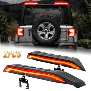 Smoke LED Rear Roof Light For Jeep Wrangler JK JL Spoiler Trunk Tail light Kit - Picture 1 of 10