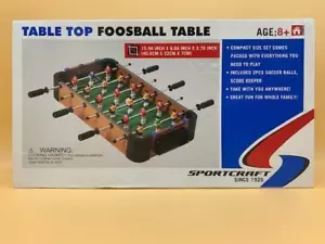 Sportcraft Table Top Foosball Soccer Football Mini Rod Tabletop Game Toy - Picture 1 of 6