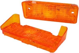 1968 1969 Chevrolet Chevy II Nova Amber Parking Light Lamp Lenses Lens Pair - Picture 1 of 1