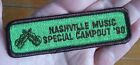 Vintage NASHVILLE MUSIC SPECIAL CAMPOUT '90 ~ Scouts? Tab Travel Souvenir Patch
