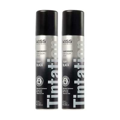 BL Kiss Tintation Temporary Color Spray Black 2.82oz---2 PACK - Image 1 of 4