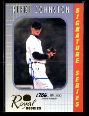 2000 Royal Rookies Rikki Johnston Autographs #/4950 auto card - Image 1 of 2