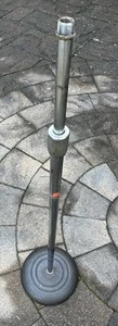 Vintage Atlas Sound PP-3610 Adjustable Chrome Microphone Stand. Cast Iron Base. - Picture 1 of 9