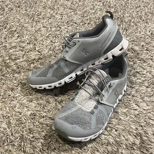 On Cloud 5 Terry Running Shoes Womens Size 9 Gray CloudTec Speed Laces Running - Picture 1 of 15