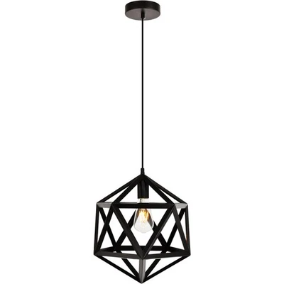 Living District LDPD2110 Redmond 1 Light 13 inch Black Pendant Ceiling Light - Image 1 of 4