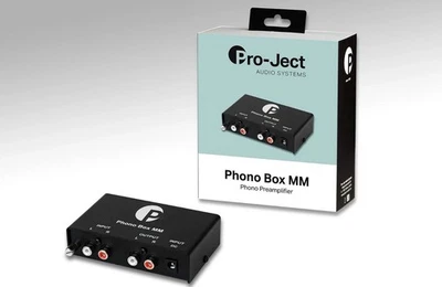 Pro Ject Audio Phono Box MM Black MM Phono Pre Amplifier Electronic Cable - Image 1 of 2