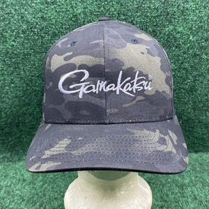 Gamakatsu Camo Flexfit Mütze S/M Blackout Camo Fitted Cap Angelausrüstung Yupoong - Bild 1 von 6