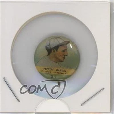 1932-34 Orbit Gum Pins PR2 Numbered Pepper Martin #21 - Image 1 of 2