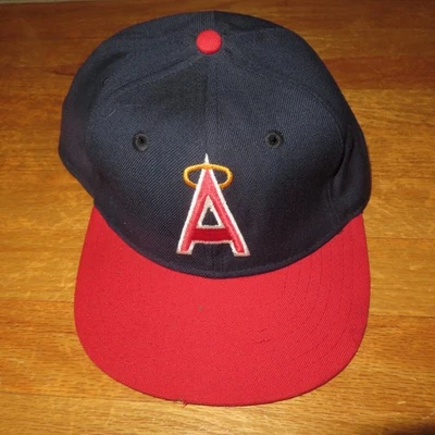 Vintage ROMAN Pro 1970s CALIFORNIA ANGELS (Fitted) Cap Old New Stock NOLAN RYAN - Image 1 of 4