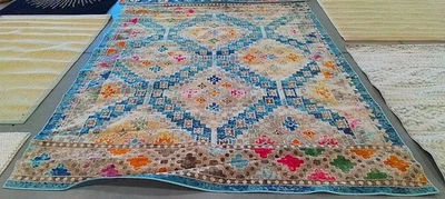 DARK BLUE / YELLOW 9'-0" x 12'-0" Flaw in Rug Reduced Price 1172781302 MAD418N-9 - Image 1 of 4