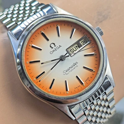 Vintage OMEGA Seamaster men's automatic watch 166.0279 Sunburst dial 1982 - Image 1 of 4