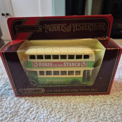 New - Matchbox Models Of Yesteryear - Y-5 1930 Leyland Bus - Robin Starch - Image 1 of 4