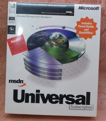 Vintage Microsoft MSDN Universal Subscription Collectors item - NEW in plastic - Image 1 of 3