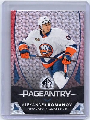 2023-24 SP Authentic #P-7 Alexander Romanov Pageantry - Image 1 of 2