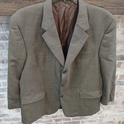 Alfani Suit Jacket Blazer, Brown, Wool Mohair Blend, 48R, Macy's Mens Store - Image 1 of 4