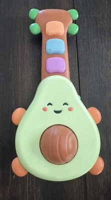 Skip Hop 婴儿音乐玩具 Farmstand Rock-A-Mole 吉他鳄梨 11.5 英寸可用! — 第 1/2 张图片