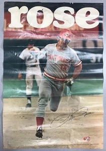 1974 Pete Rose Poster Cincinnati Reds Versus Mets 1973 35,5"x 24" *beschädigt* - Bild 1 von 9