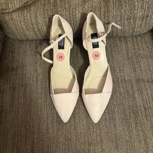Jones New York Signature Light Pink Suede Heels Women's 10 - Picture 1 of 7