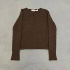 Neiman Marcus Cashmere Sweater Womens Size Small Brown Cardigan