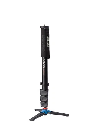 Benro A48FD Series 4 Aluminum Monopod with 3-Leg Locking Base | Photography - Image 1 of 4
