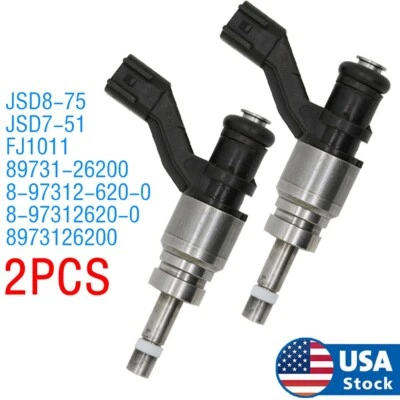 2x Fuel Injectors JSD8-75 89731-26200 Replacement For Isuzu Axiom Rodeo 3.5L V6 - Imagem 1 de 4