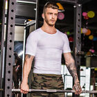 Mens Elastic Slim Shapewear Tank Top Body Shaper Slimming Shirt Compression Vest