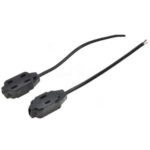 2x 1 To 3 Splitter Sockets 2Pin US Connector IP Camera Power Supply Adapter Set - Picture 1 of 9