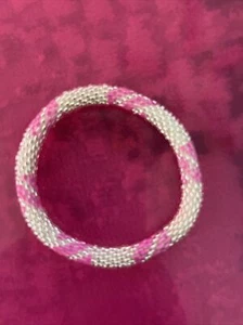 1 SET - Bracelet- Made in NEPAL - 100% Handmade seed beaded Bangle Gift - Picture 1 of 3