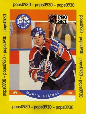 Martin Gelinas, Edmonton Oilers, 1990, Pro Set, #83 - Bild 1 von 2