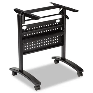 Base de table d'entraînement à rabat Alera VA734836BK 28,5 l x 19,75 p x 28,5 h - Noir Neuf - Photo 1 sur 4