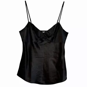 VTG y2k Diane von Furstenberg DVF 100% Silk Babydoll Cami Top Sz 4 Quiet Luxury - Picture 1 of 7