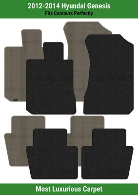 Alfombrillas Lloyd Luxe fila delantera y trasera para Hyundai Genesis 2012-2014  Foto 1 de 4
