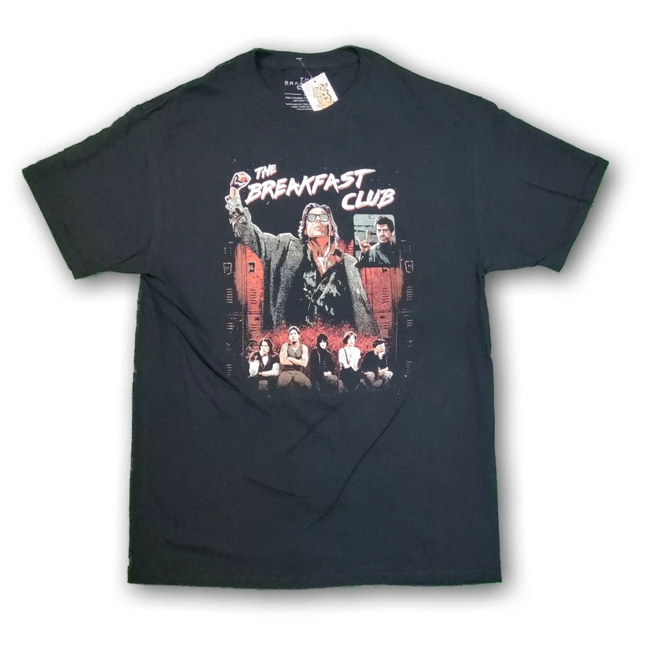 Camiseta negra de manga corta The Breakfast Club para hombre  Foto 1 de 1