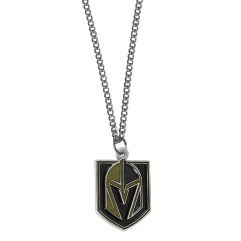 Vegas Golden Knights 22" Chain Necklace Metal Logo NHL Licensed Hockey Jewelry Cover