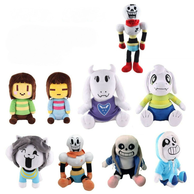 Em promoção! Undertale De Pelúcia Boneca Brinquedo Sans Laranja Papiro De  Pelúcia Macia Pelúcia Jogo