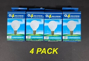 4 x 28W Pearl Fancy Round Light Globes Bulbs Lamps Small Bayonet Cap SBC B15 - Picture 1 of 4