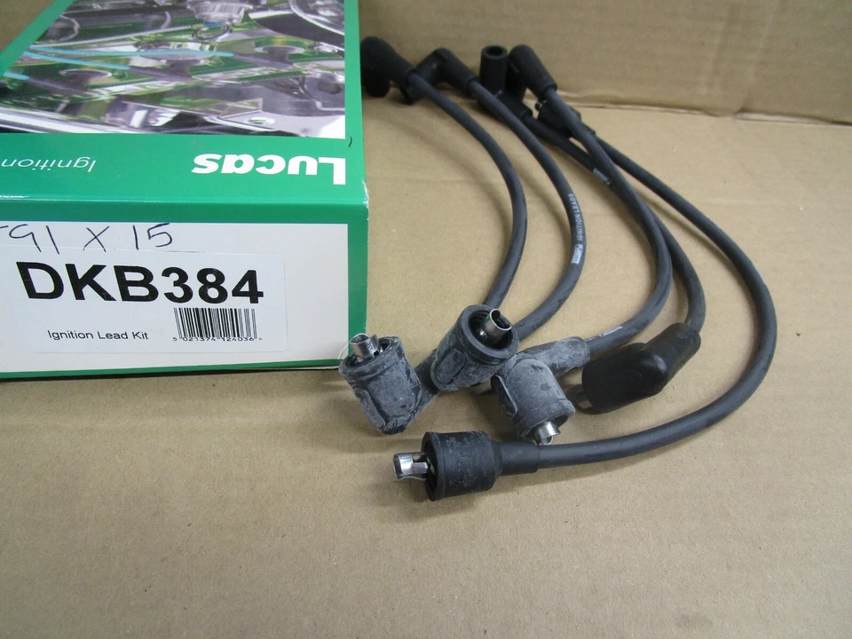 JUEGO DE CABLES BUJÍAS DE ENCENDIDO RENAULT FUEGO 1.6 & 17 18 20 LUCAS DKB 384 Foto 1 de 1