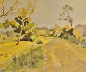 Ove Kunert (1893-1975) Pintura 1962: CALLE DEL SUR AL PUEBLO, posiblemente ITALIANO - Imagen 1 de 8
