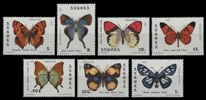 Angola 1982 - Michel n. 663-669 A** - MNH - Farfalle / Farfalle - Foto 1 di 1