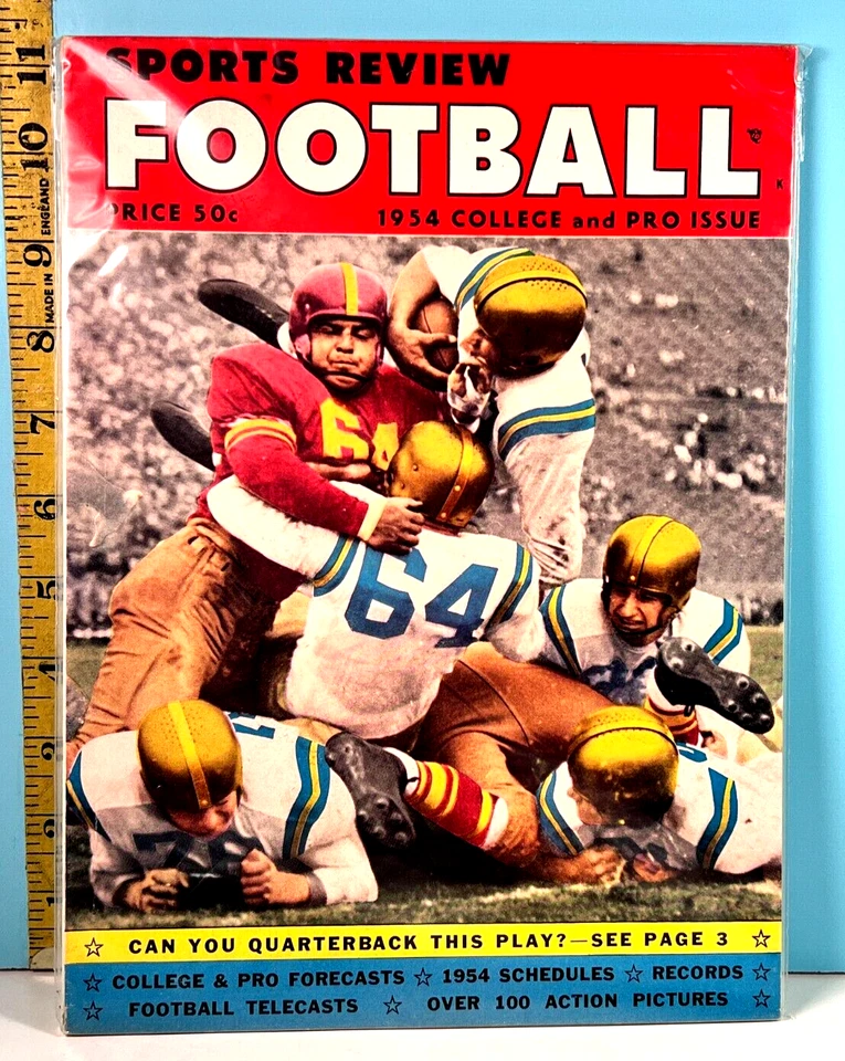 🔥 1954 Football Sports Review Pro & College Issue USC HIGH GRADE🔥 Foto 1 de 1