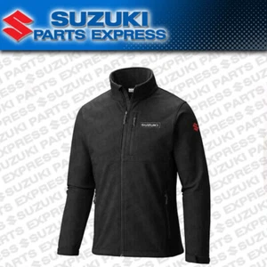 NEW GENUINE SUZUKI S LINE JACKET BLACK POLYESTER WATERPROOF ZIP UP 990A0-15100 - Picture 1 of 4